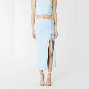 Bardot Annabella Midi Skirt In Cornflower Blue Women’s Size 8 US Medium M